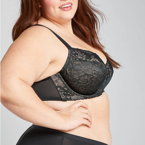 Lace Unlined Full Coverage Bra - Picture 3 of 4